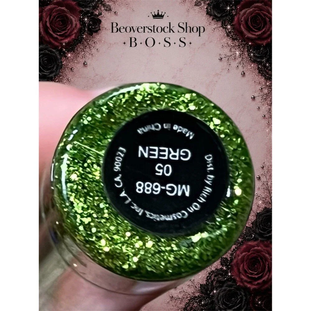 New Malibu Glitz Shine Bright Beauty Glitter Green MG-688